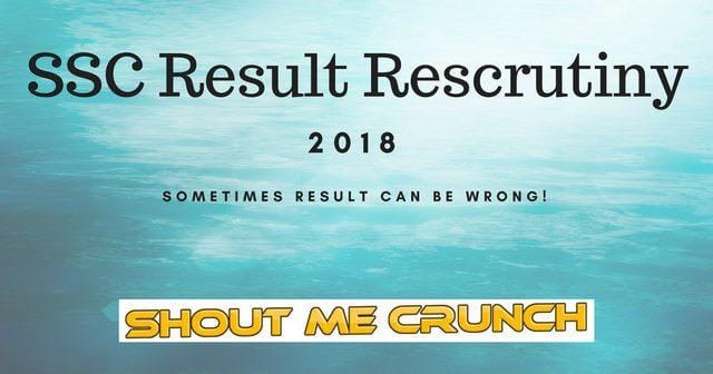 SSC Rescrutiny 2018