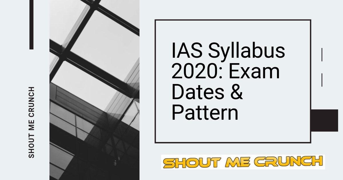 IAS Syllabus 2020