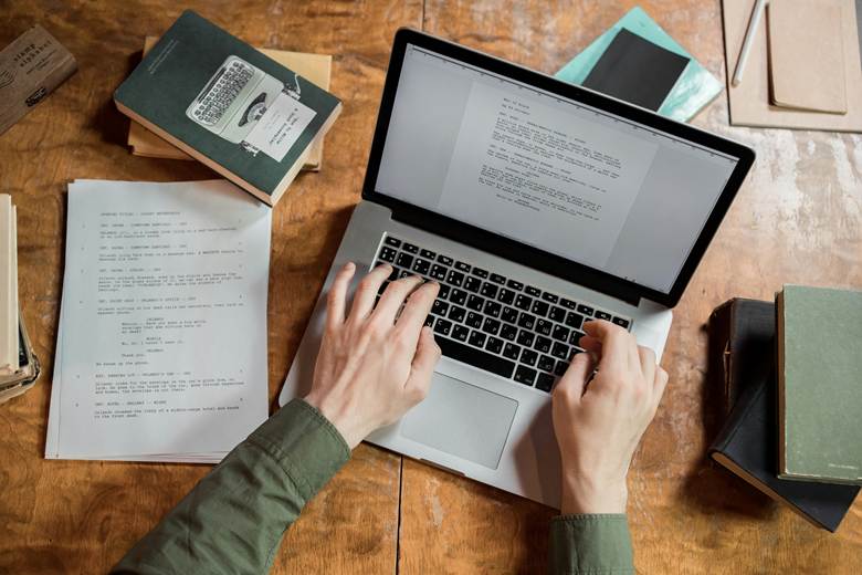 Person Using Laptop