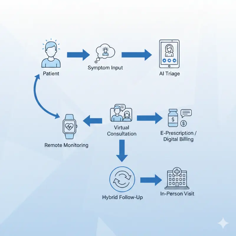 The Digital Healthcare Workflow Diagram