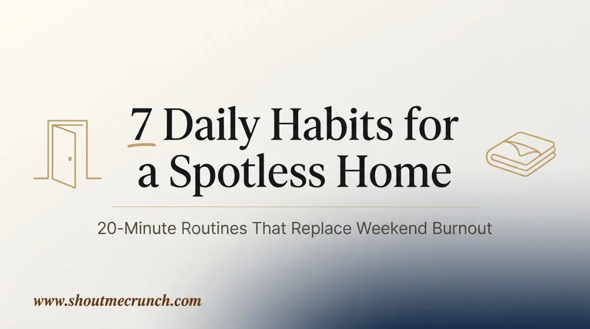 7 Daily Habits for a Spotless Home